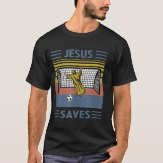 DIVERTIDA CAMISA RELIGIOSA JESUS SALVA O FUTEBOL D