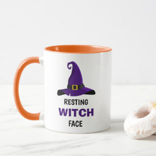 DIVERTIDO!🧙♀️ Caneca Rosto de Bruxa Ociosa Funny