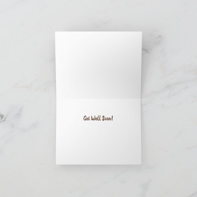 DIVERTIDO CHICKEN Obtenha logo o cartão dobrado (Interior)