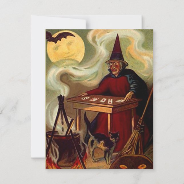 DIVERTIDO CONVITE DE FESTA HALLOWEEN PARA PERSONAL (Frente)