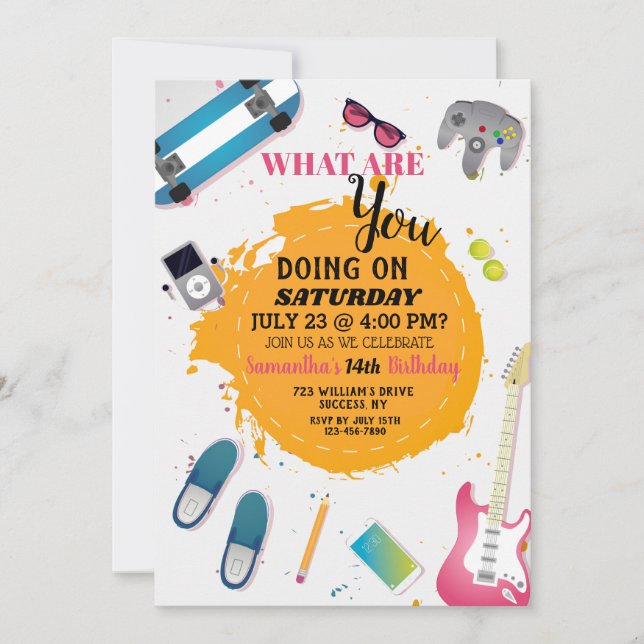 Divertido Em Ser Um Convite Jovem (Frente)