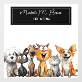 Divertido Empresa Moderna de Cuidador de Gatos Cac