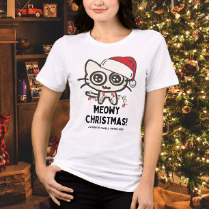 Divertido Gato de Natal Papai Noel Engraçado