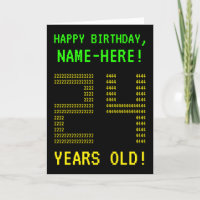 Divertido, Geeky, Nerdy "24 ANOS!" Cartão de Anive