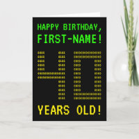 Divertido, Geeky, Nerdy "40 ANOS!" Cartão de Anive