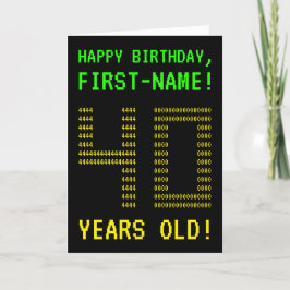 Divertido, Geeky, Nerdy "40 ANOS!" Cartão de Anive