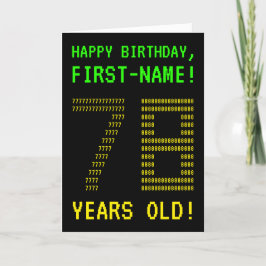 Divertido, Geeky, Nerdy "78 ANOS!" Cartão de Anive