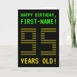 Divertido, Geeky, Nerdy "95 ANOS!" Cartão de Anive