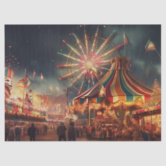 Divertido No Justo Papel Tecido De Decoupage (Frente )