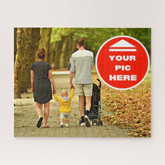 Divertido! Quebra-cabeça - Personalizado - 16" x 2 (Horizontal)