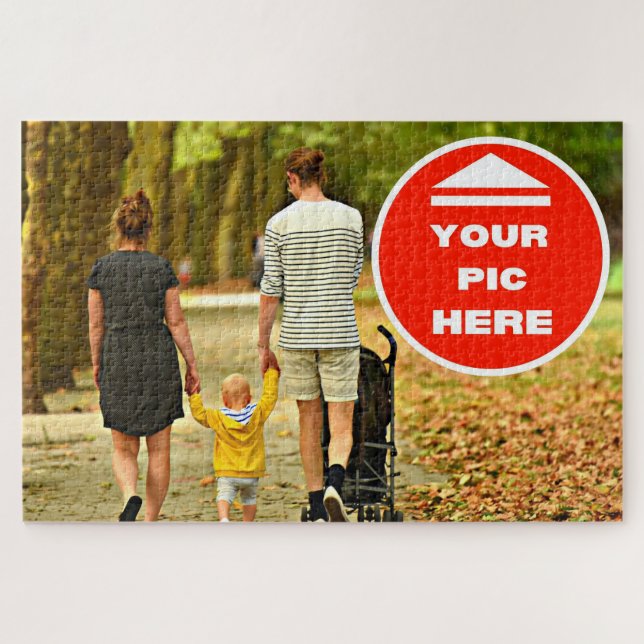 Divertido! Quebra-cabeça - Personalizado - 20" x 3 (Horizontal)