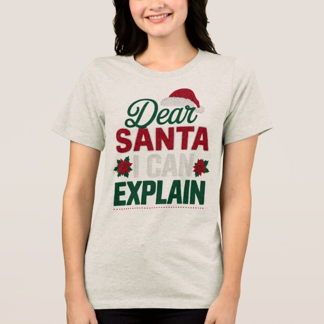 Divertido Querido Papai Noel Posso Explicar Citaçã (Frente)