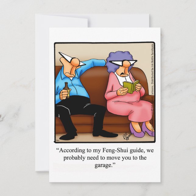 Divertidos Convites de Aniversário de "Feng-Shui" (Frente)