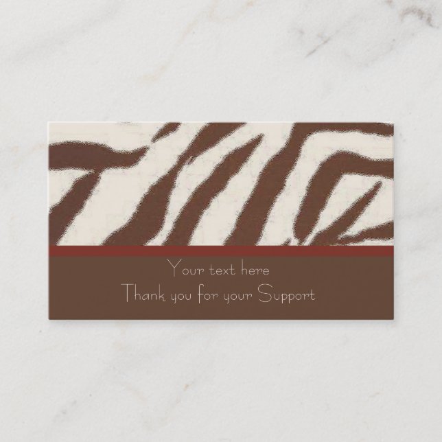 Divertimento & cartões de visitas animais (Frente)