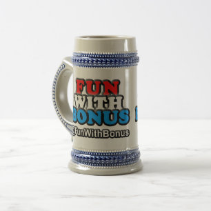 Divertimento com caneca de cerveja do bônus