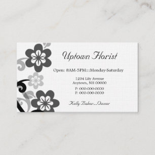 Divertimento e cartão de visita floral Flirty,