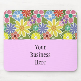 Divertimento Mousepad brilhante floral