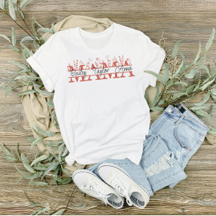 Dividir a camisa "Mamã" do Monograma com Nomes de