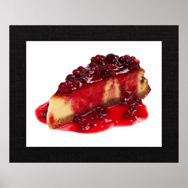 Divinamente Decadente Poster de Cheesecake Art (Frente)