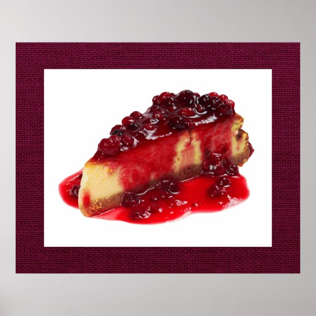 Divinamente Decadente Poster de Cheesecake Art (Frente)