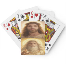 Divine Faces Cartas de Baralho Clássicas Personali