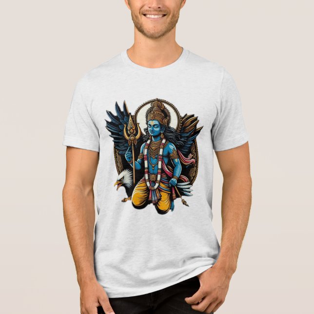Divine Guardian: Vishnu e Garuda (Frente)