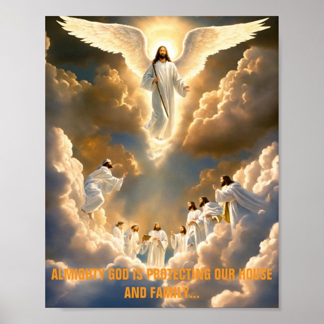 Divine Protection Poster – With God's Power (Frente)