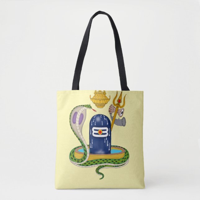 Divine Shivlingam Tote Bag – Spiritual Vibes Every (Frente)