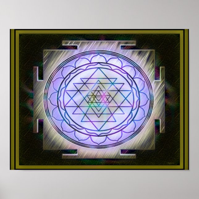 Divine Sri Yantra13 Poster (Frente)