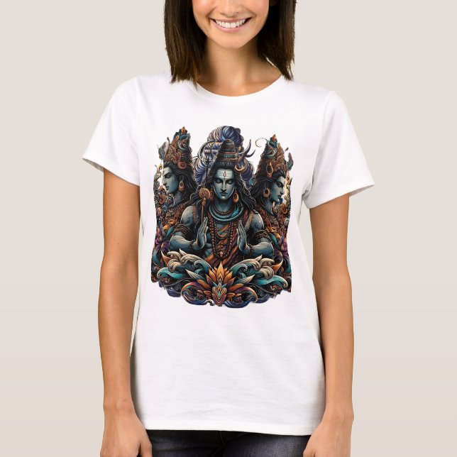 Divino Shiva: Camiseta de Dança Cósmica (Frente)