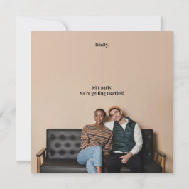 Divirta Quirky Design Salve o Cartão de Casamento