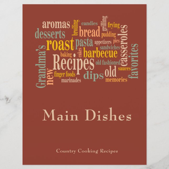 Divisor de Álbum de Membro Queimado Receita Famili (Frente)