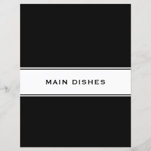 Divisor de capítulo do livro de receitas Princip