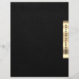 Divisor de Impressão de Couro Dourado Preto de Pla