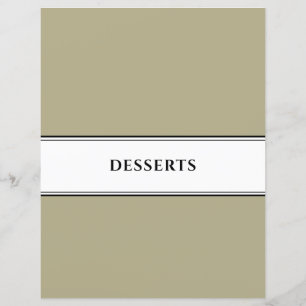 Divisor de livros   Desserts   Sage Black White