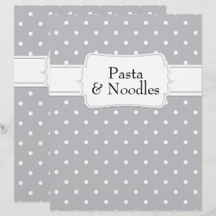 Divisor de Receita de Padrão Polkadot da Cinza Qui