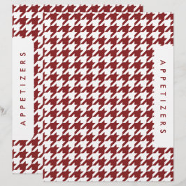 Divisor de Receita Houndstooth / Aperitivos / Pers