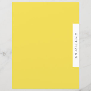 Divisor de Receitas Apelidos Amarelo Simples