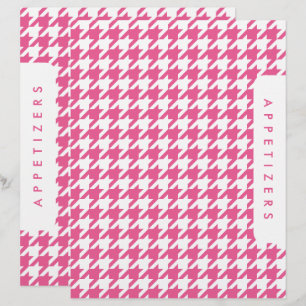 Divisor de receitas/aperitivos de houndstooth / Pe