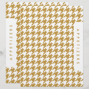 Divisor de receitas/aperitivos de houndstooth / Pe
