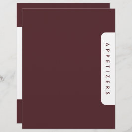 Divisor de receitas/aperitivos de houndstooth / Pe