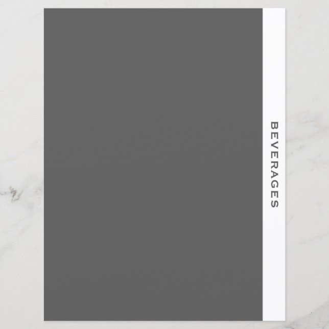 Divisor de Receitas | Bebidas | Cinzas e brancas (Frente)