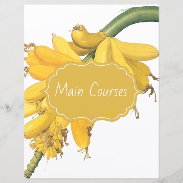 Divisor de Receitas de Bananas Botânicas (Frente)