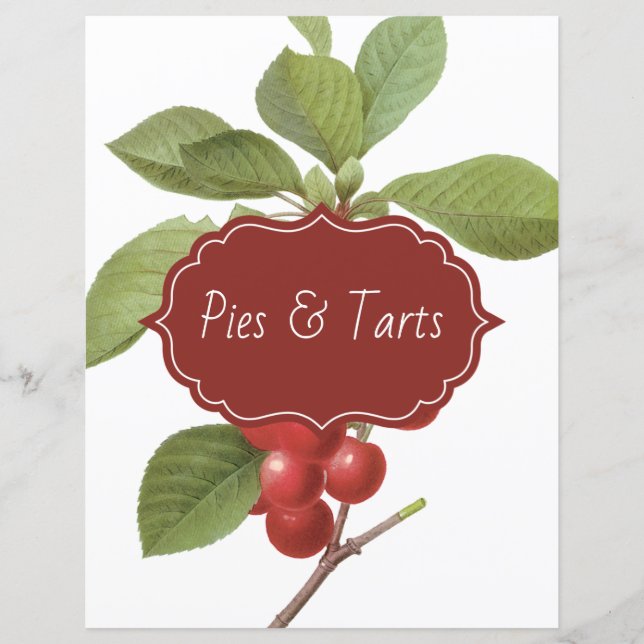 Divisor de Receitas de Cereja Botânica (Frente)