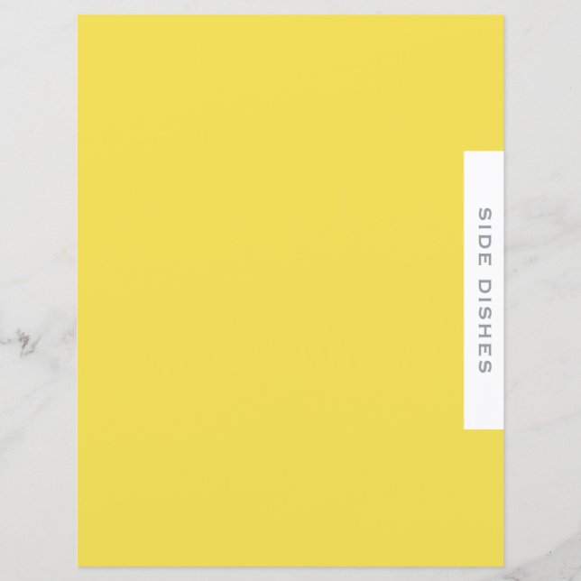 Divisor de Receitas | Pratos laterais | Amarelo Si (Frente)