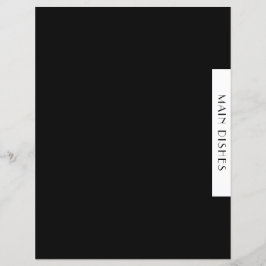 Divisor de Receitas | Principais pratos | Preto e