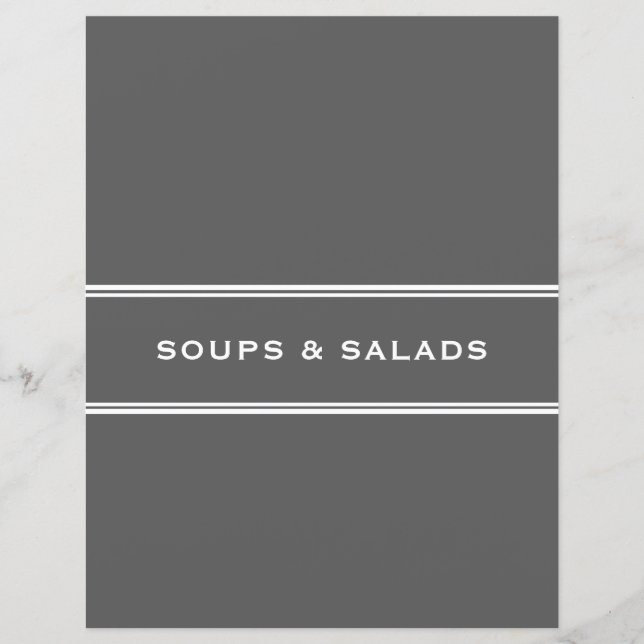 Divisor de Receitas | Sopas e saladas | CINZAS (Frente)