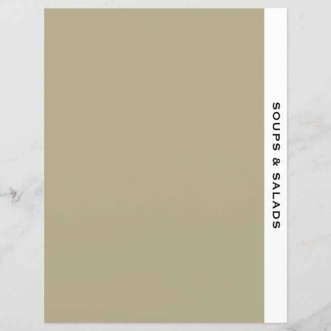 Divisor de Receitas | Sopas e saladas | Sage Black (Frente)