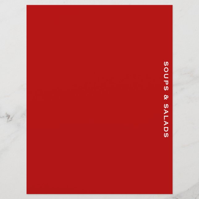 Divisor de Receitas | Sopas e saladas | Vermelho S (Frente)