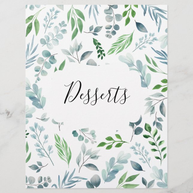 Divisor de Separador de Enlace de Receita Botânica (Frente)